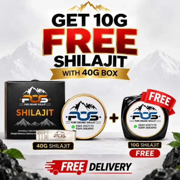 40G + 10G FREE pure organic shilajit 40g